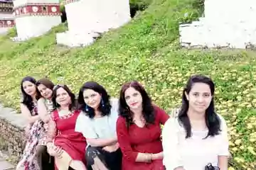 Megha Thawani and Group enjoying Bhutan Tour from Delhi