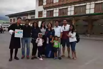 Sandesh Ladha and Group enjoying Bhutan Activities