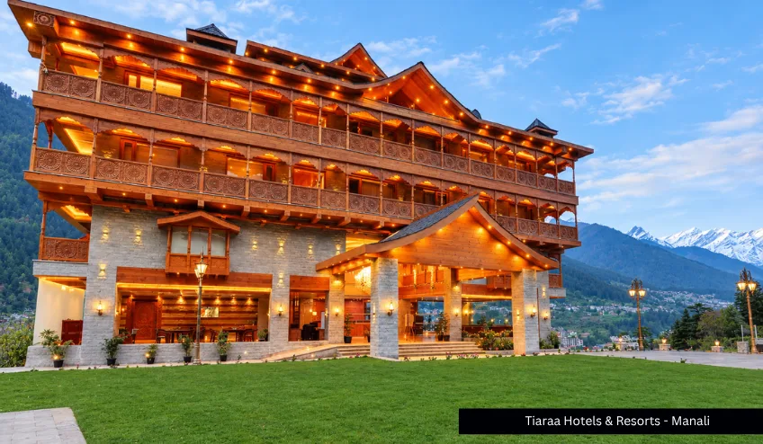 Tiaraa Hotels and Resorts Manali for Himachal Pradesh luxury tour packages