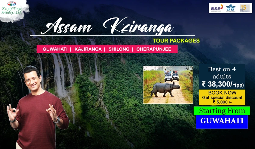 kaziranga shillong cherrapunji package tour from guwahati