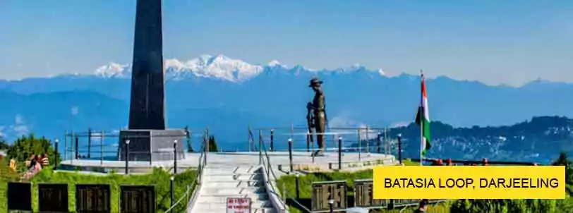 Batasia Loop and Gorkha War Memorial during Gangtok Darjeeling Tour Package