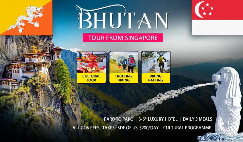 Bhutan Package Tour from Singapore with NatureWings Holidays