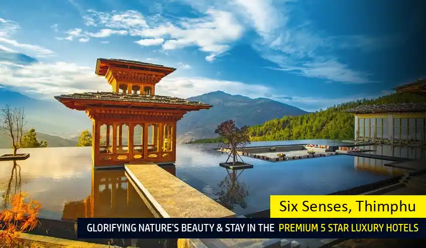 travel to bhutan from usa with six senses - luxury 5star hotel thimphu bhutan with from NatureWings Holidays