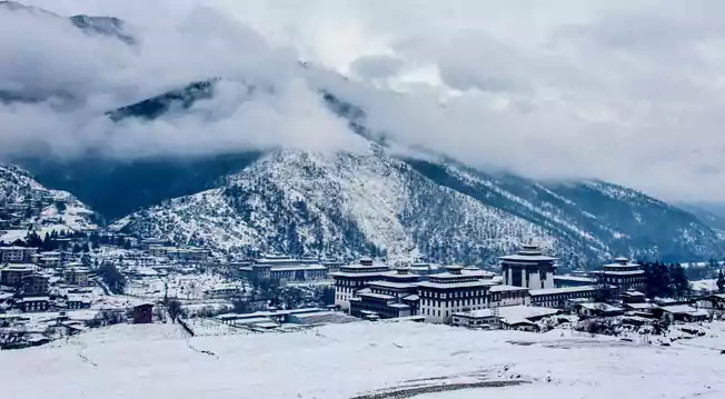 book a bhutan package tour from Ahmedabad in winter from naturewings