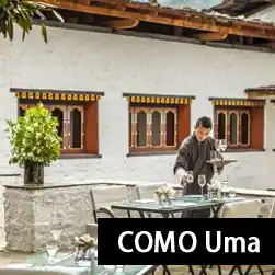 COMO Uma luxury 5 star hotel in paro bhutan with NatureWings Holidays
