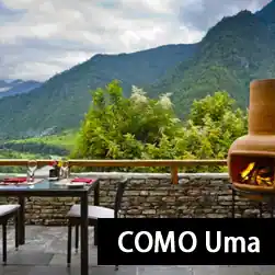 COMO Uma luxury 5 star hotel in paro with NatureWings Holidays
