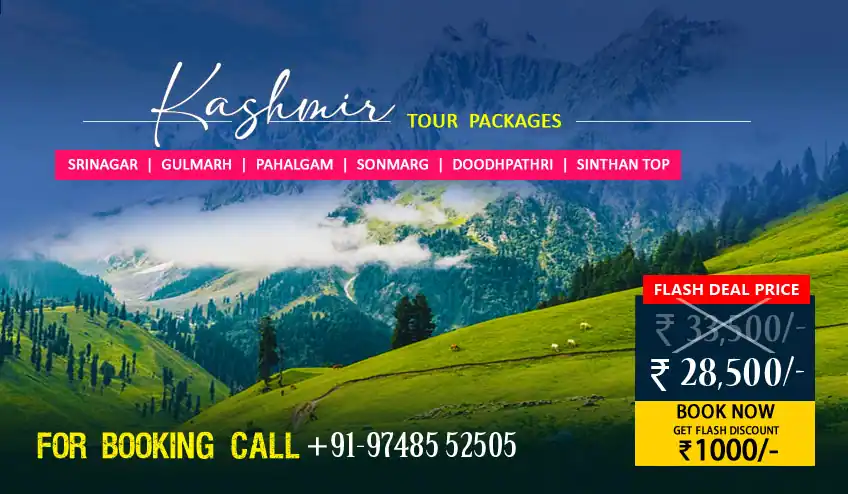 Kashmir package tour from Delhi