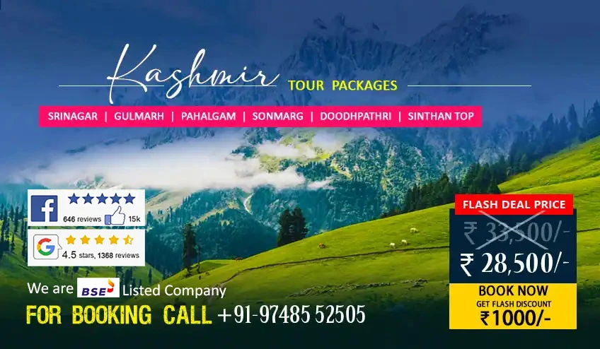 Kashmir Package Tour with Doodhpathri Yusmarg