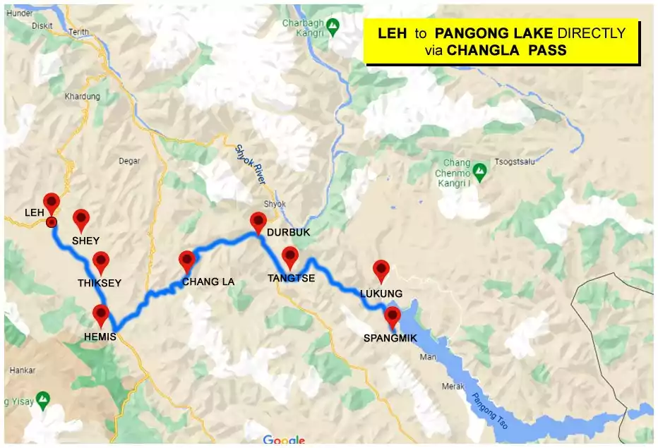 leh to pangong lake tour directly via changla pass with NatureWings