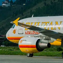 mumbai to paro direct non-stop chartered flight bhutan airlines