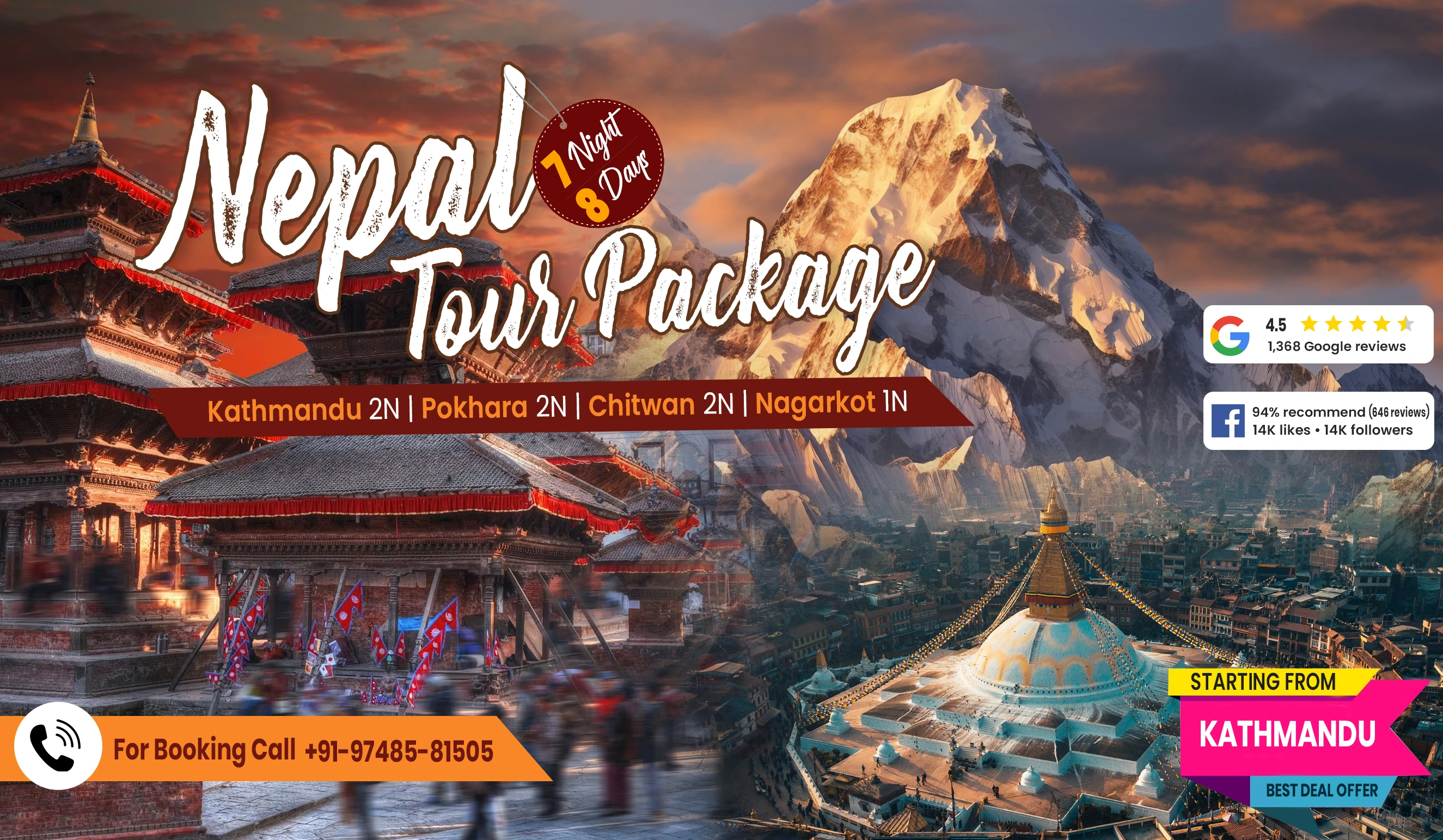 nepal package tour - NatureWings