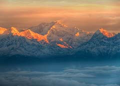 Tiger Hill Sunrise Point in Darjeeling