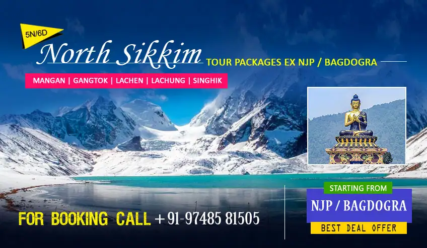 north sikkim tour packages from njp station or bagdogra airport with gangtok