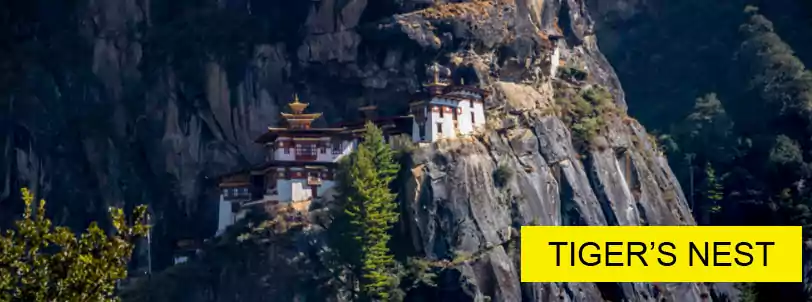 paro taksang tigers nest monastery trek in bhutan package tour from ahmedabad with NatureWings Holidays Limited