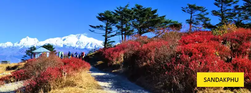 the majestic sleeping buddha as seen from sandakphu trekking package from njp