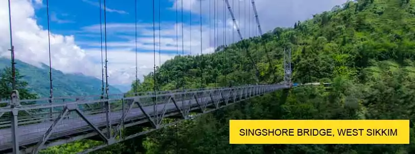singshore bridge west sikkim tour