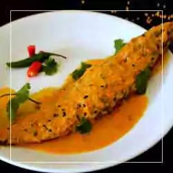 sundarban AC Houseboat tour food menu - Pabda Fish Curry