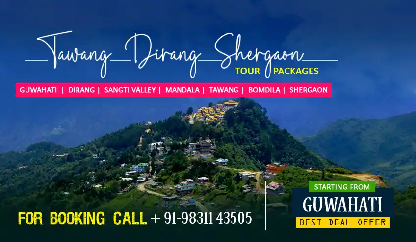 tawang dirang shergaon tour package from guwahati